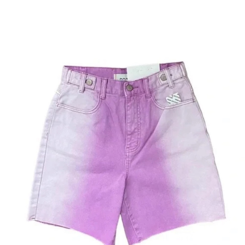 BDG Purple Jean Shorts with Ombre Effect